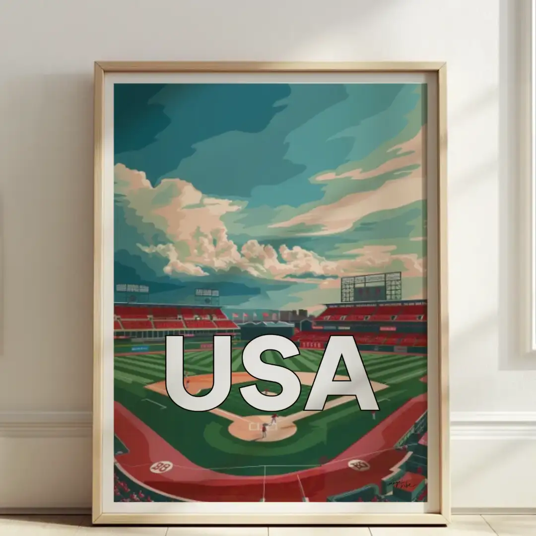 Poster baseball stadium