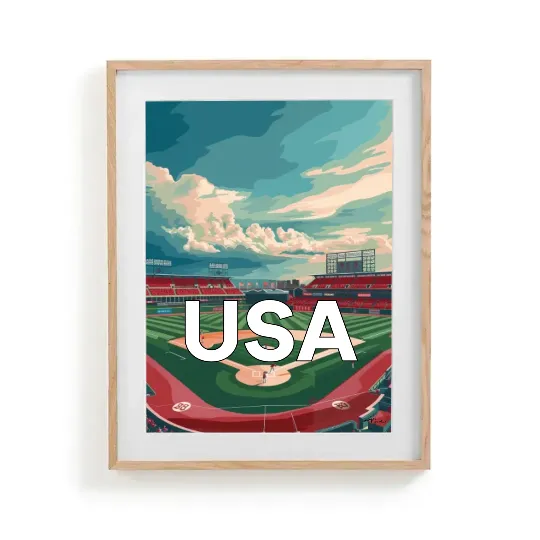 Poster baseball stadium