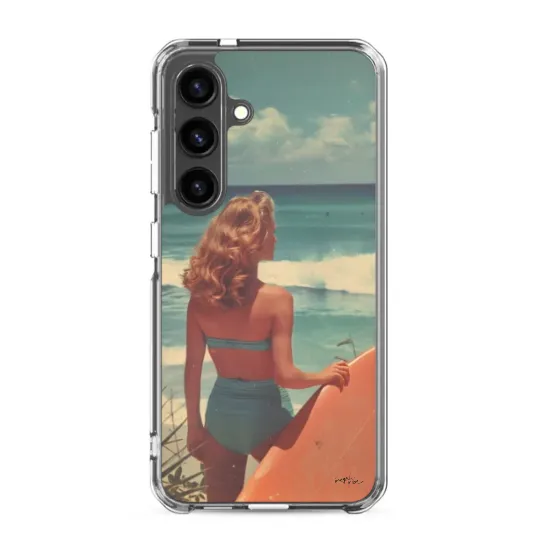 Samsung phone case beach photograph from the 1950s
