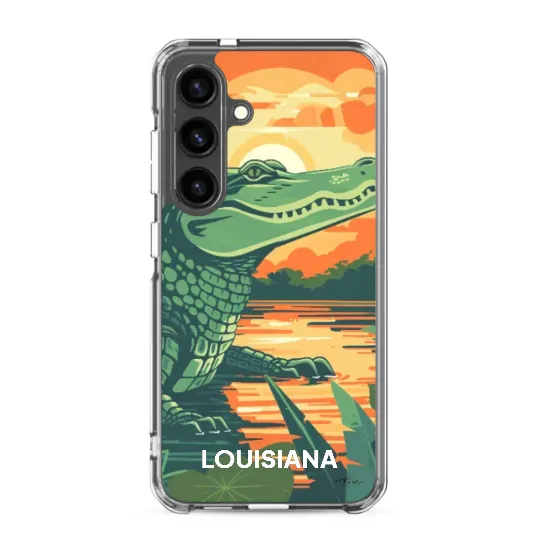 Samsung phone case Louisiana crocodile