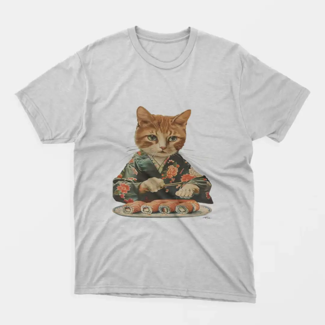 Men's T-shirt Sushi cat 2