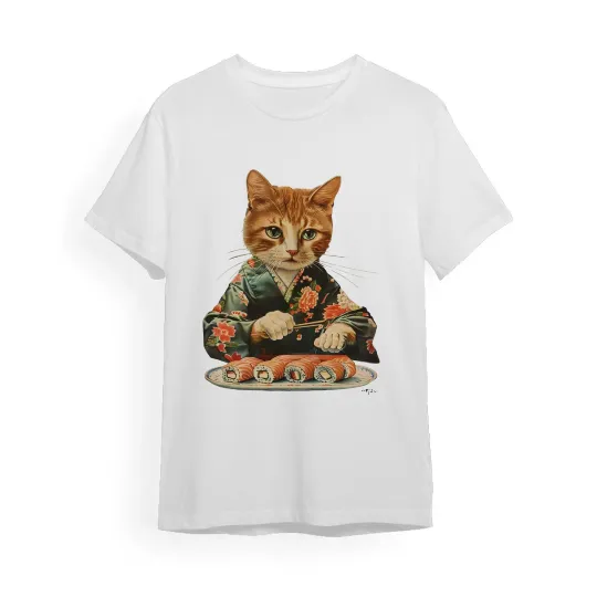 Men's T-shirt Sushi cat 2