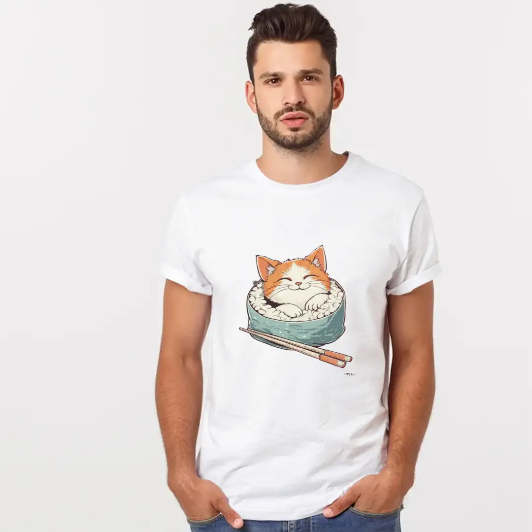 Men's T-shirt Maki cat