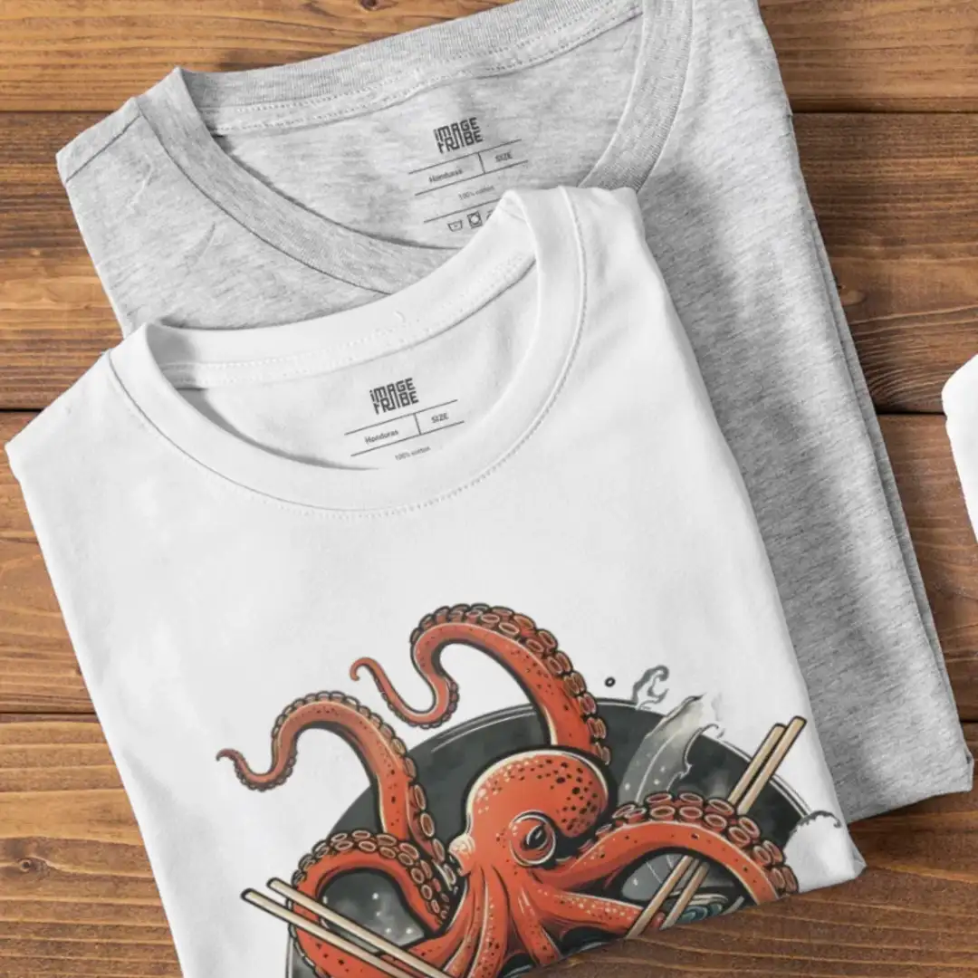Men's T-shirt Octopus bowl