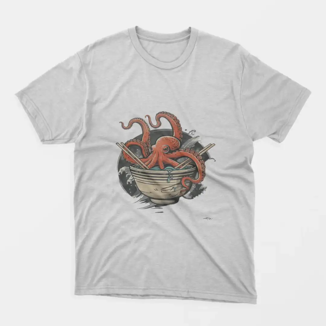 Men's T-shirt Octopus bowl
