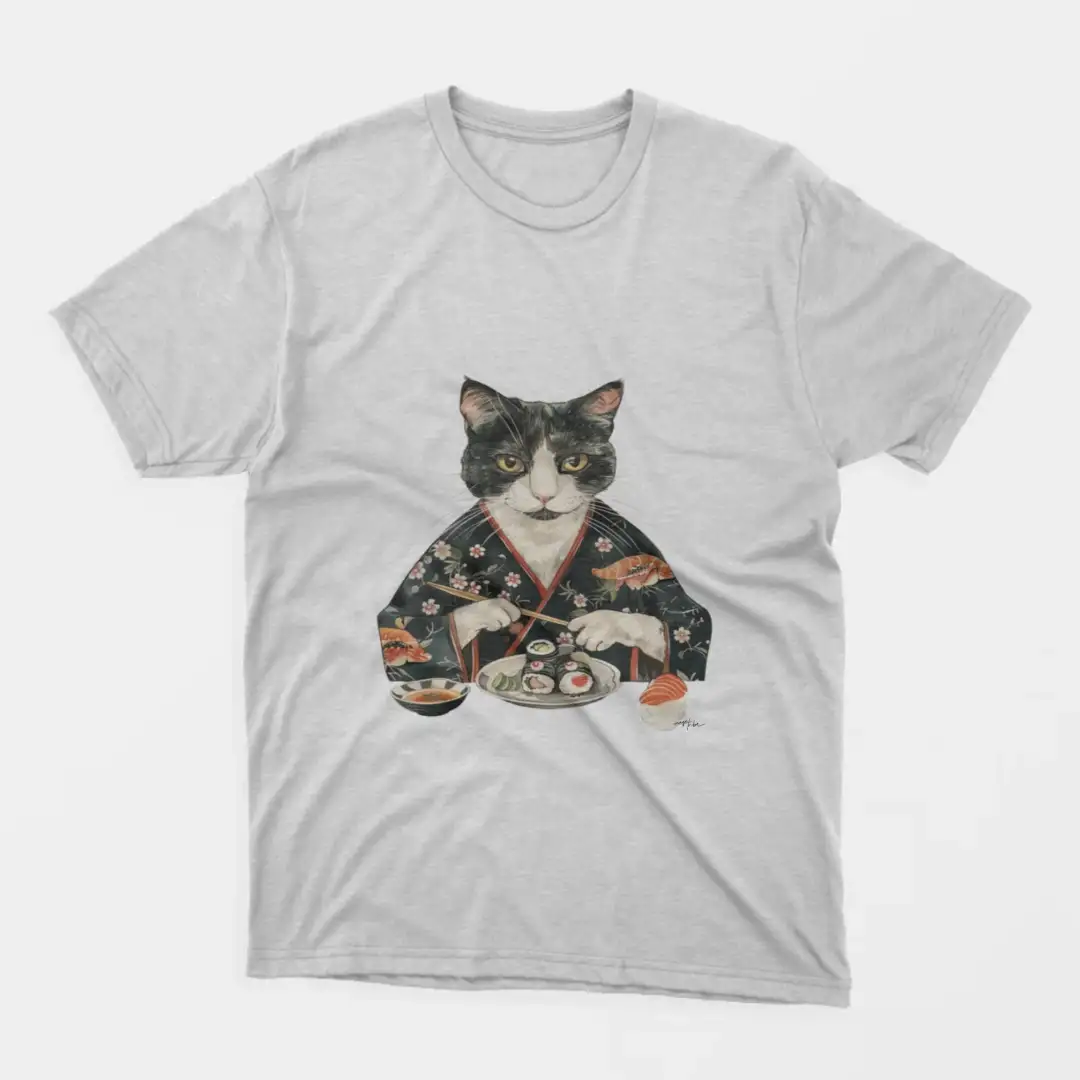 Men's T-shirt Sushi cat 1