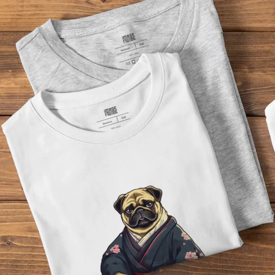Men's T-shirt Samurai dog