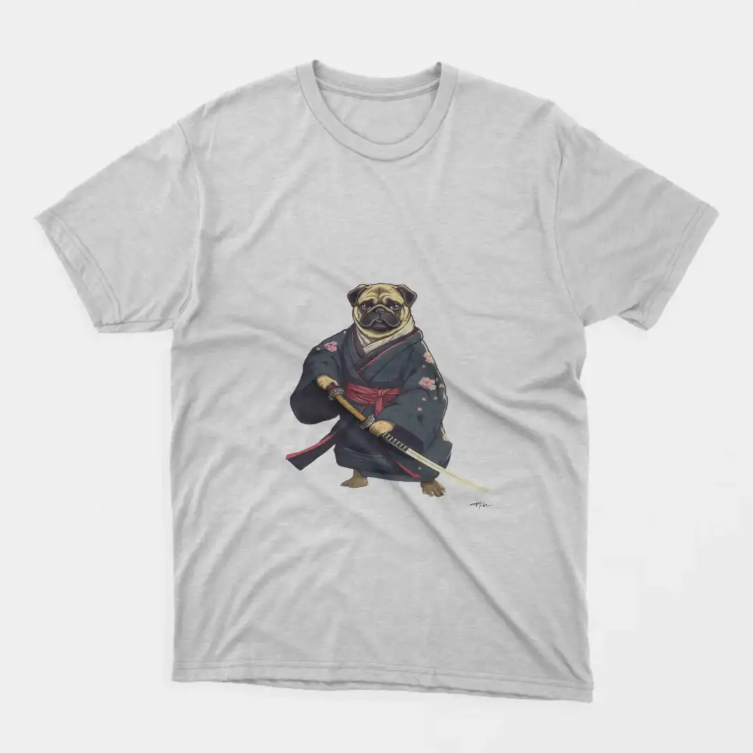 Men's T-shirt Samurai dog