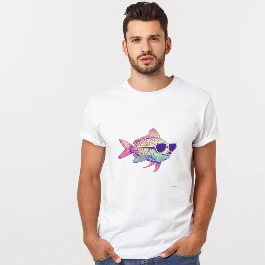 Men's T-shirt Summer Fish
