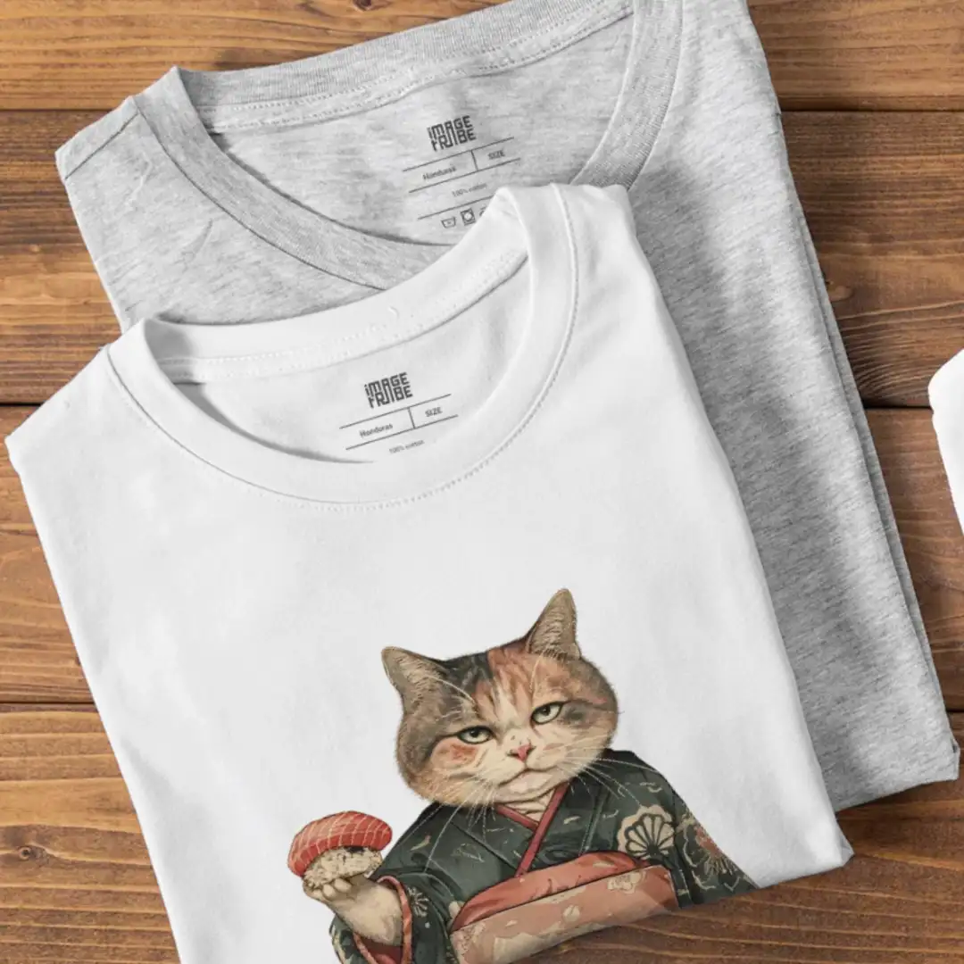 Men's T-shirt Sushi cat 4