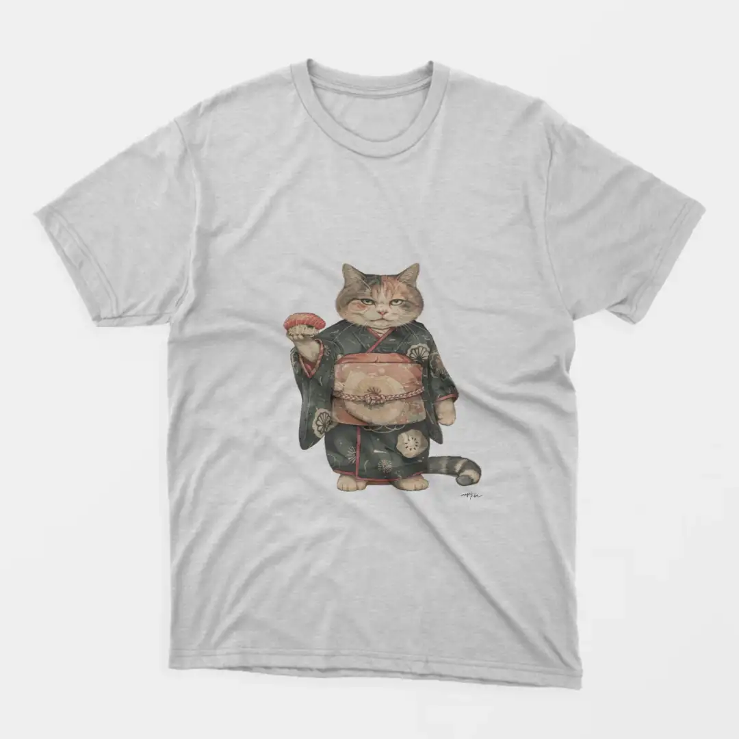 Men's T-shirt Sushi cat 4