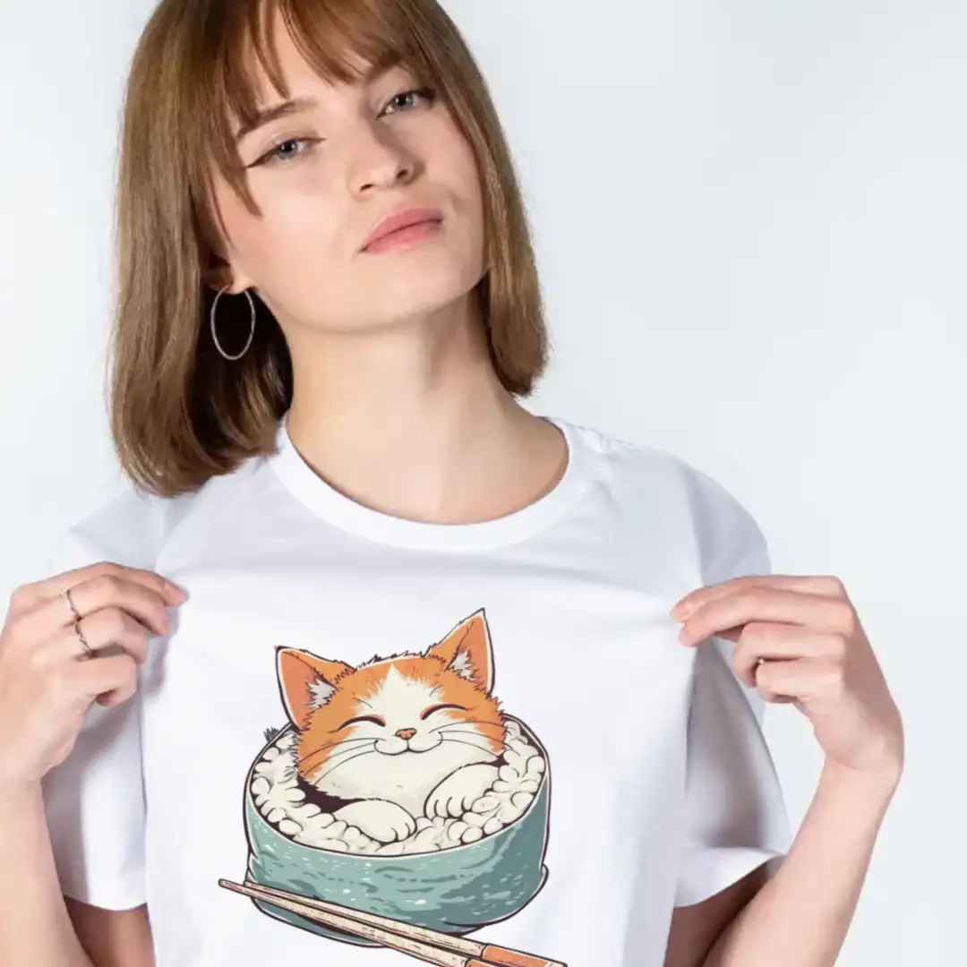 Women's T-shirt Maki cat