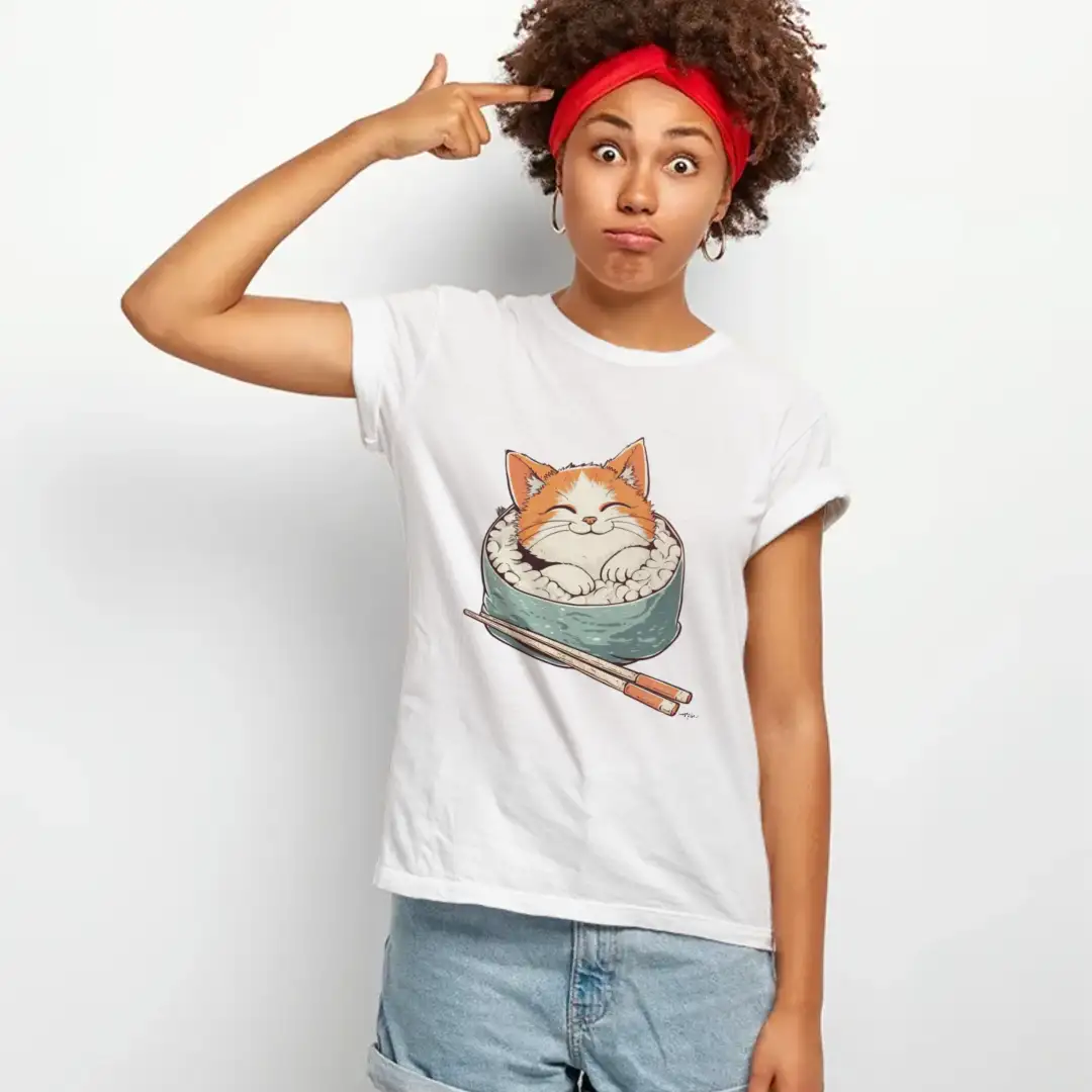 Women's T-shirt Maki cat