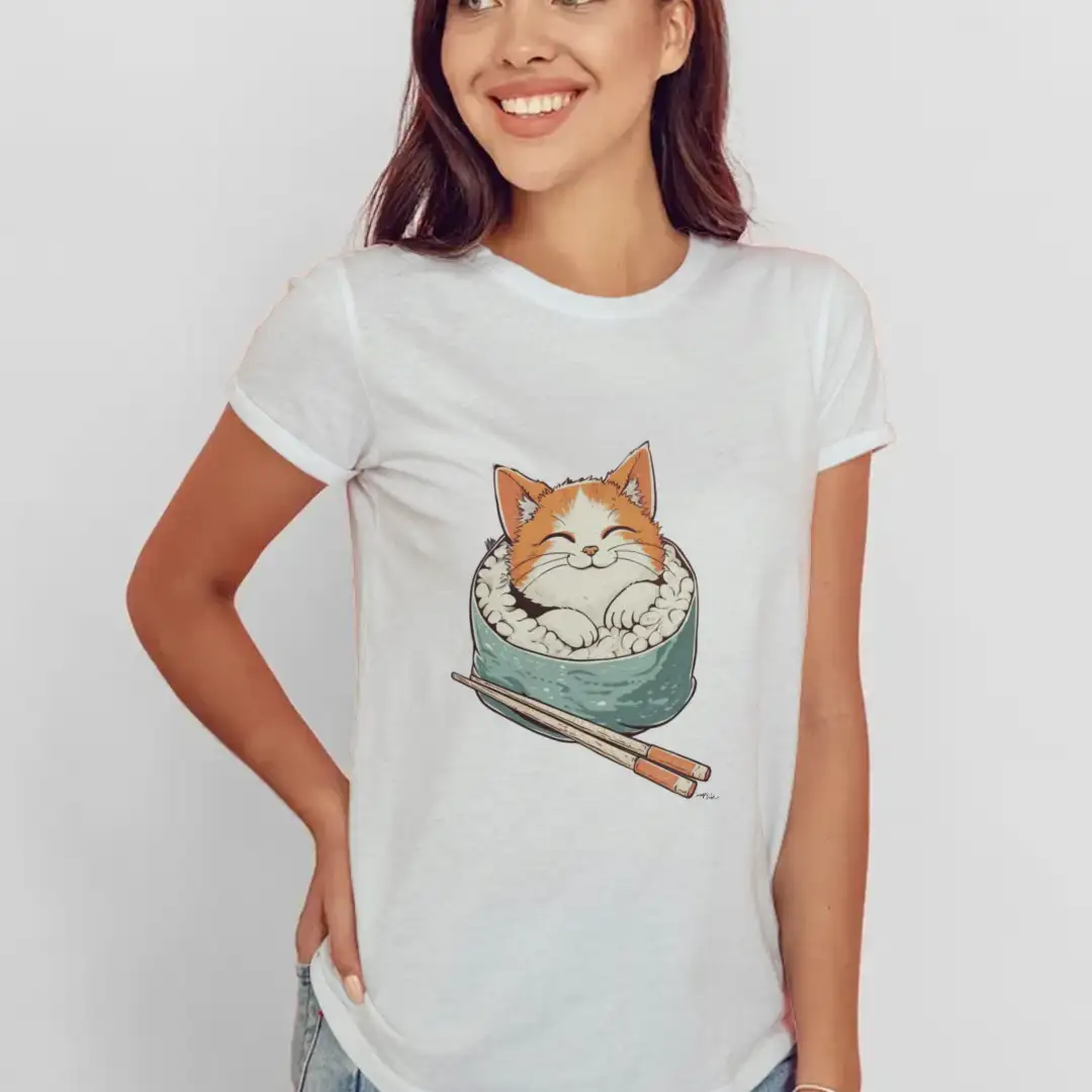 Women's T-shirt Maki cat