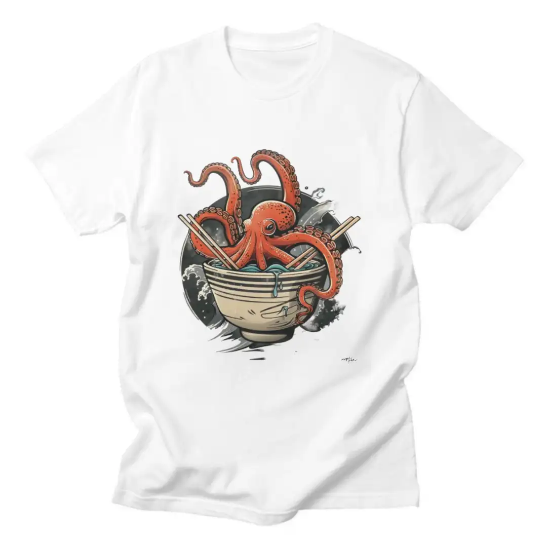 Women's T-shirt Octopus bowl