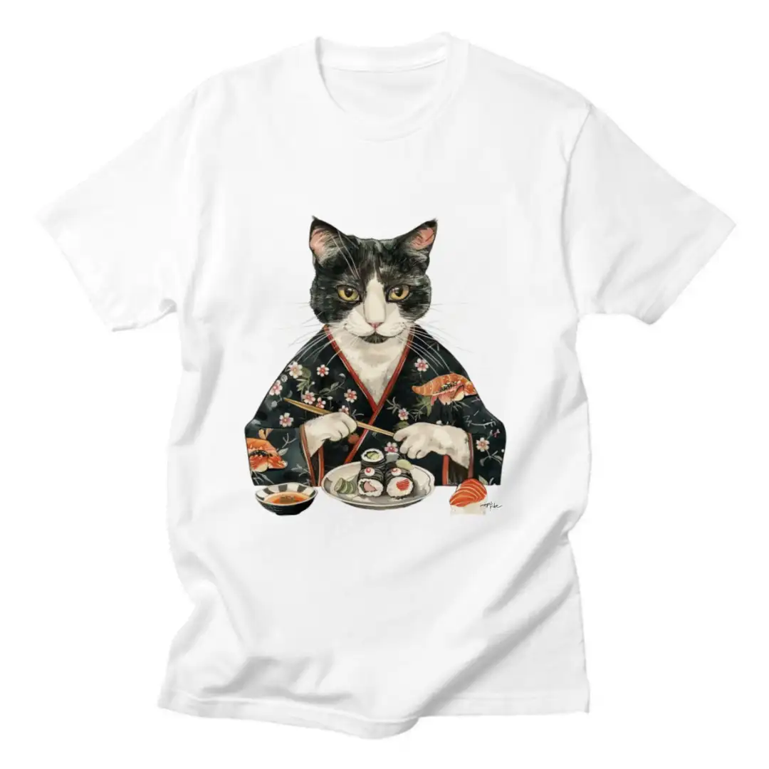 Women's T-shirt Sushi cat 1