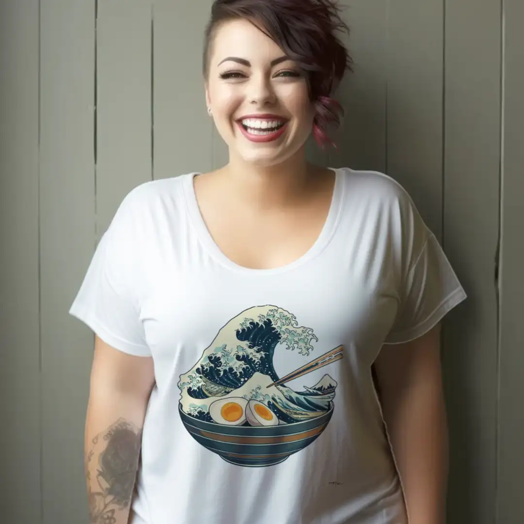 Women's T-shirt Tsunami bowl