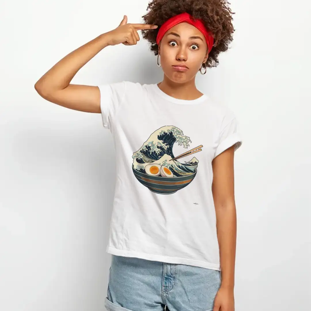 Women's T-shirt Tsunami bowl