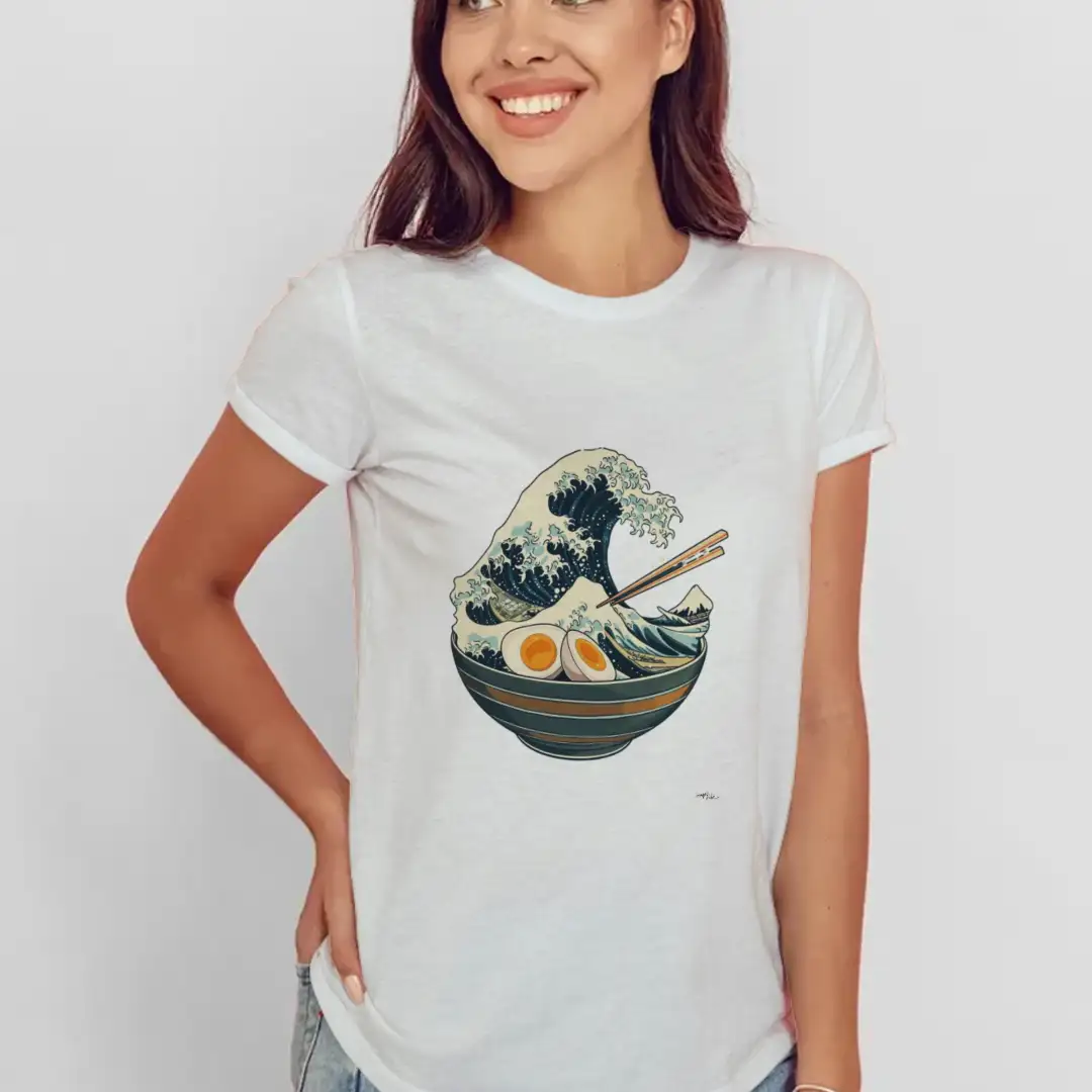 Women's T-shirt Tsunami bowl