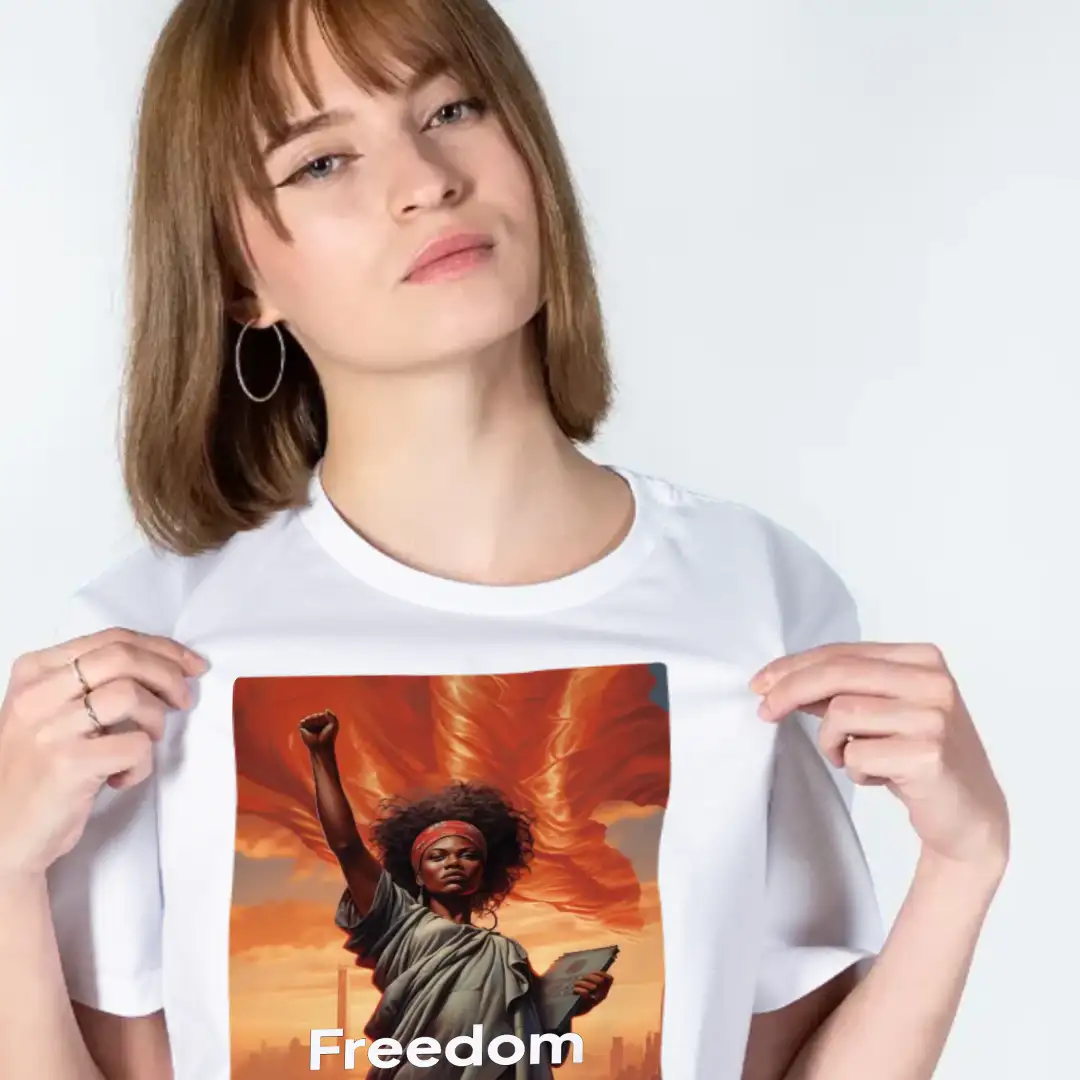 Women's T-shirt Woman of liberty