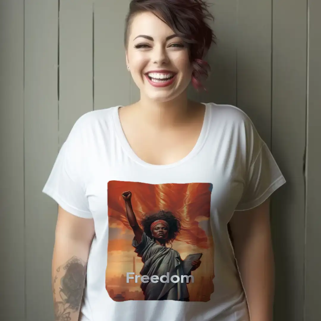 Women's T-shirt Woman of liberty