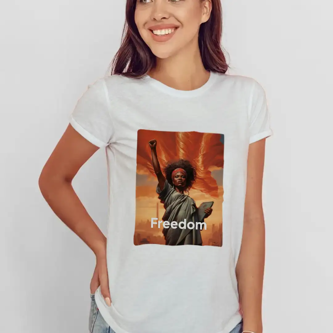 Women's T-shirt Woman of liberty