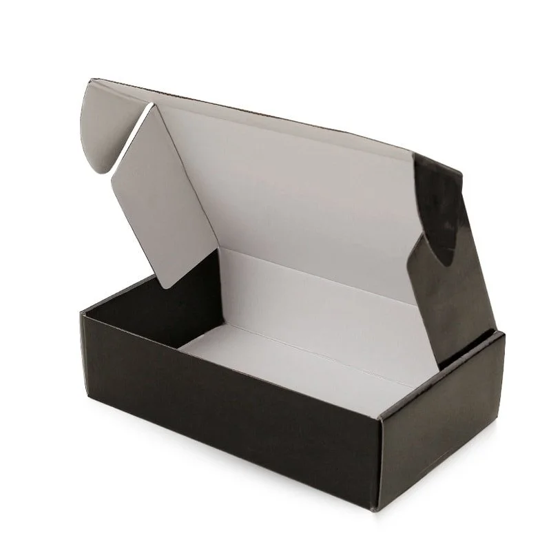 Black Corrugated Mailer Box - 9x12x4.5 inch