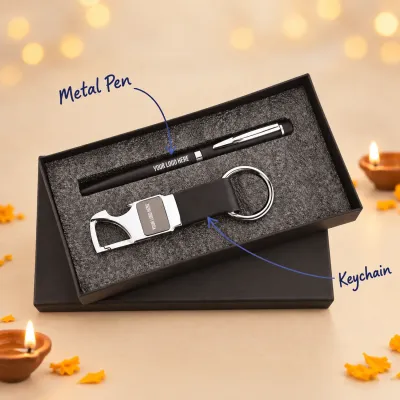 Keychain & Pen Gift Set