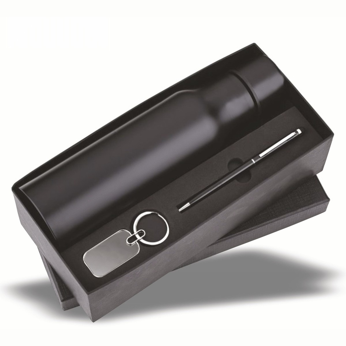 Bottle, Pen & Keychain Gift Set