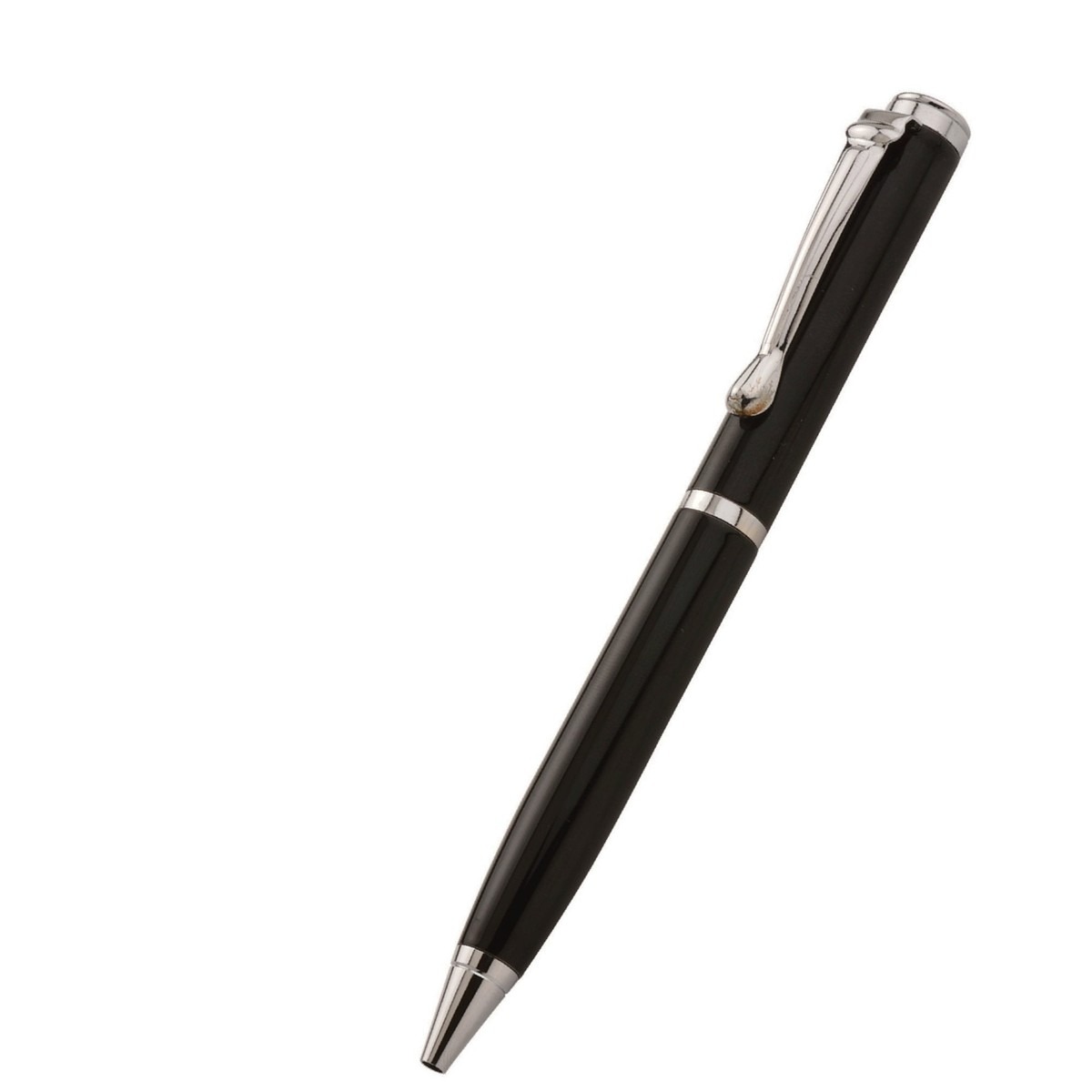 Metal Ball Pen – Black & Chrome