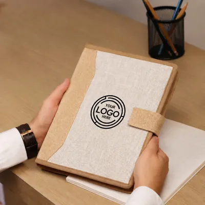 Eco-Friendly Hard-Bound Jute Folder