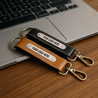 Premium PU Leather Keychain