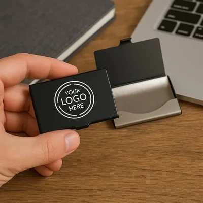 Slim Premium Metal Business Card Holder