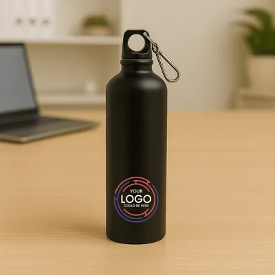 Sipper Aluminum Water Bottle - Black Matte