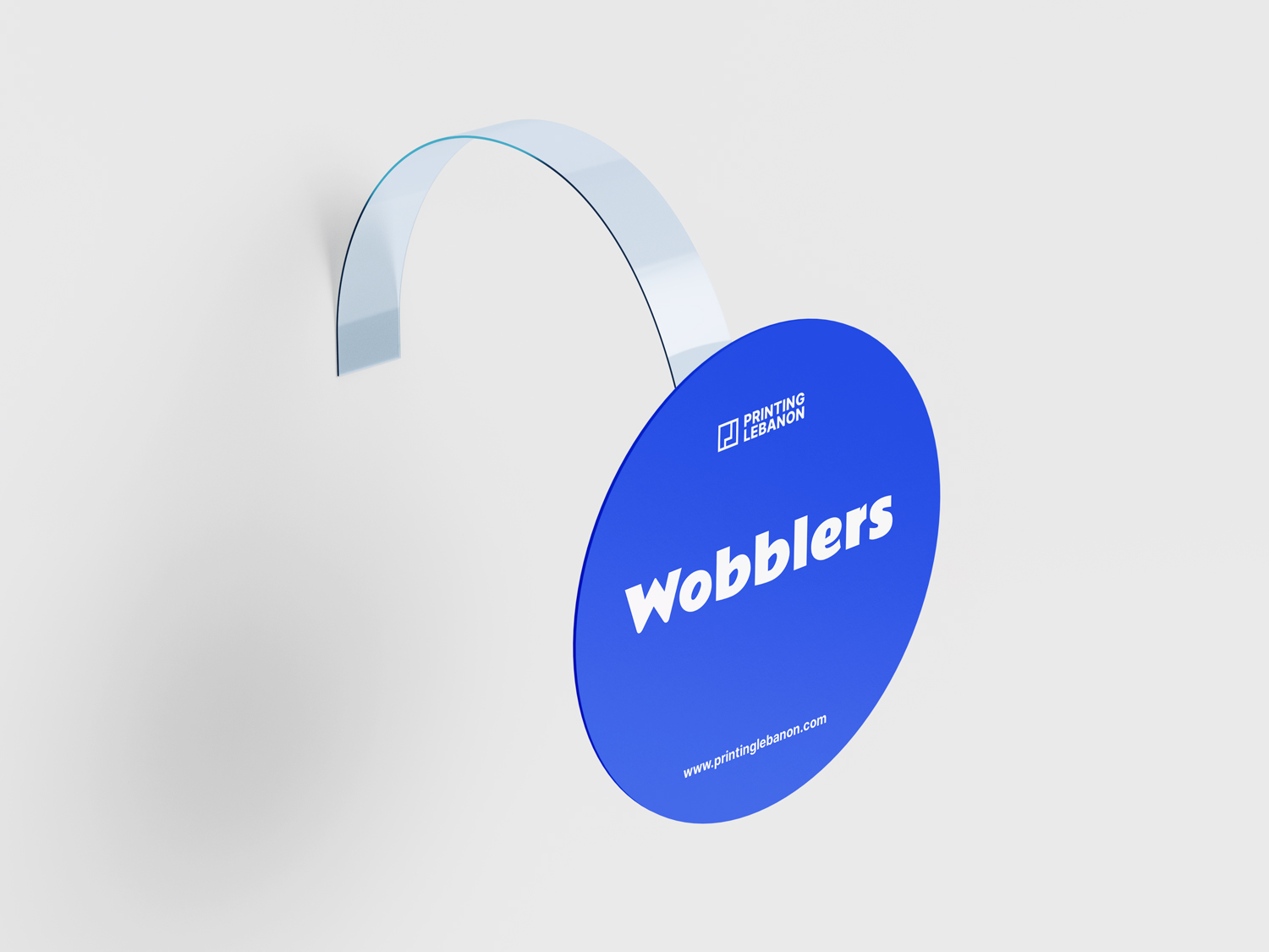 Custom printed wobblers in Lebanon – durable point of sale displays with vibrant designs for promotions.