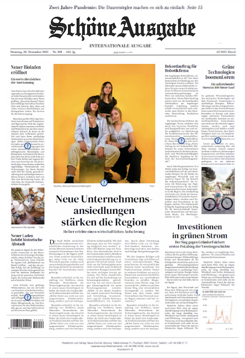 Newspaper – „Schöne Ausgabe“