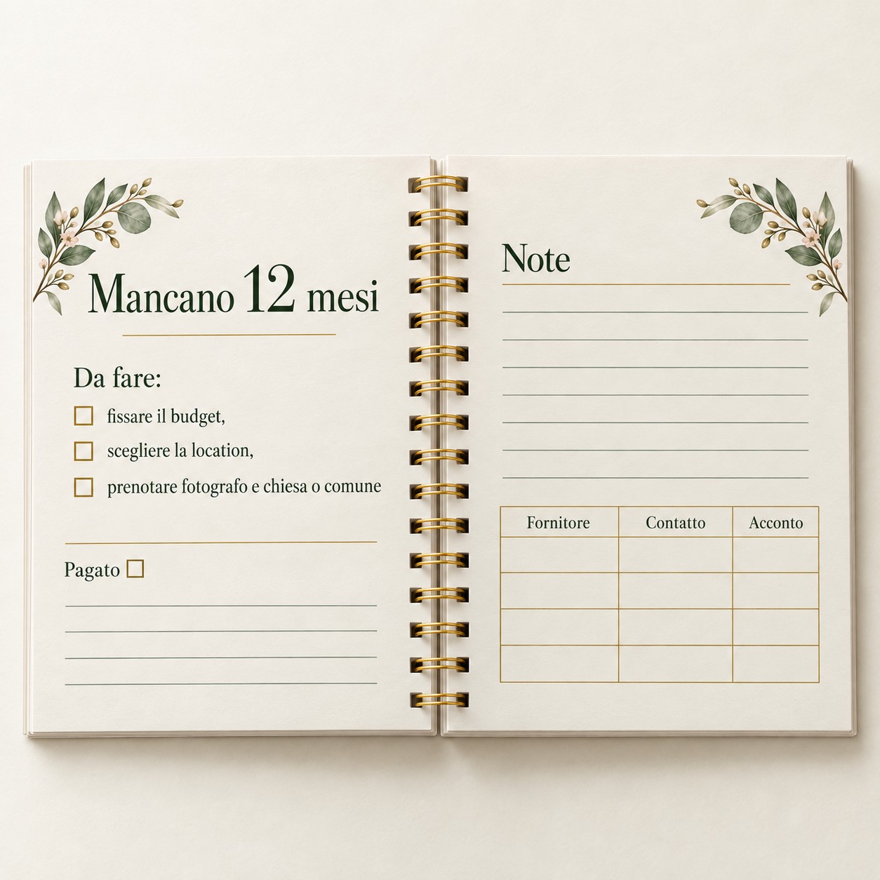 Agenda del Matrimonio personalizzata - Wedding Planner A5 — 4