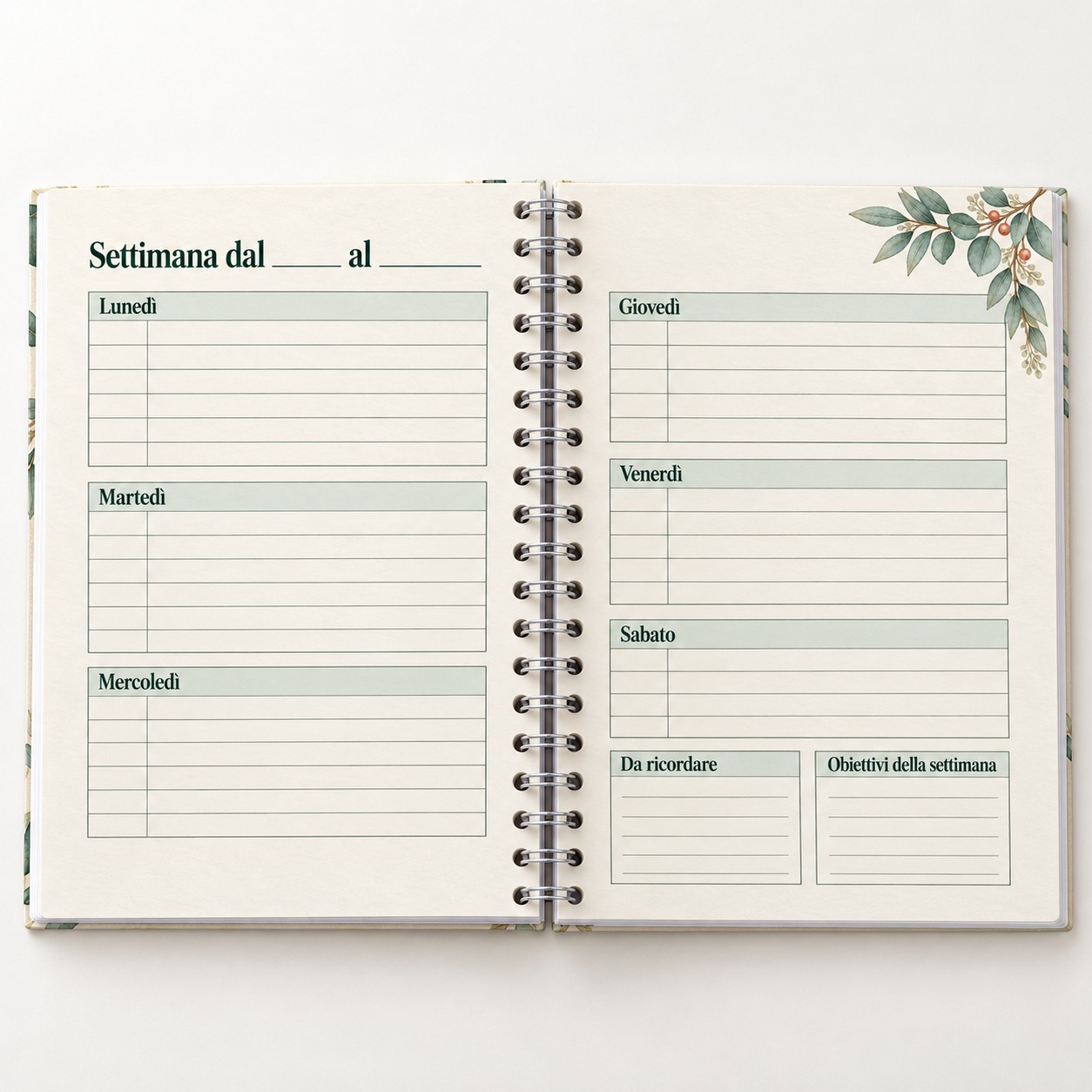 Agenda dell'Insegnante di Sostegno personalizzata A5 — 7