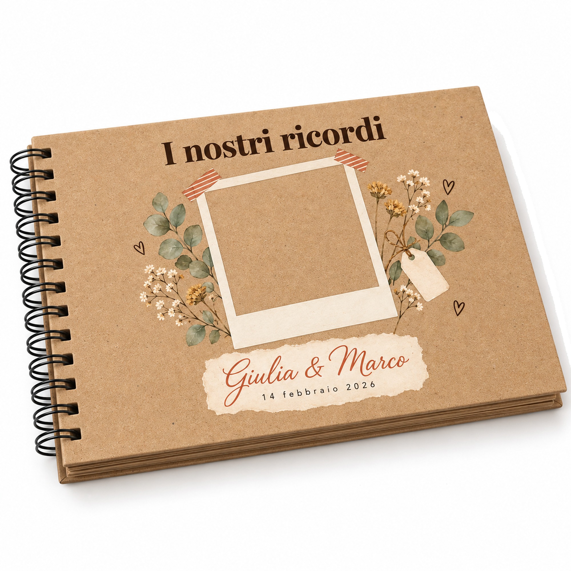 Album Foto Scrapbook Personalizzato 24x17 cm