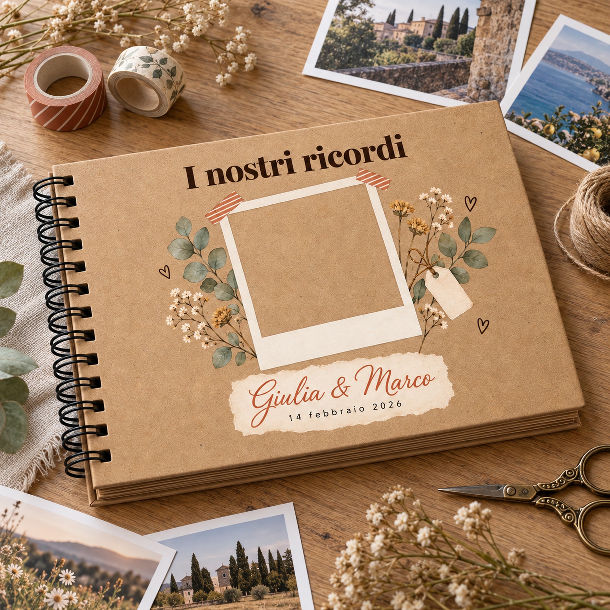 Album Foto Scrapbook Personalizzato 24x17 cm — 2