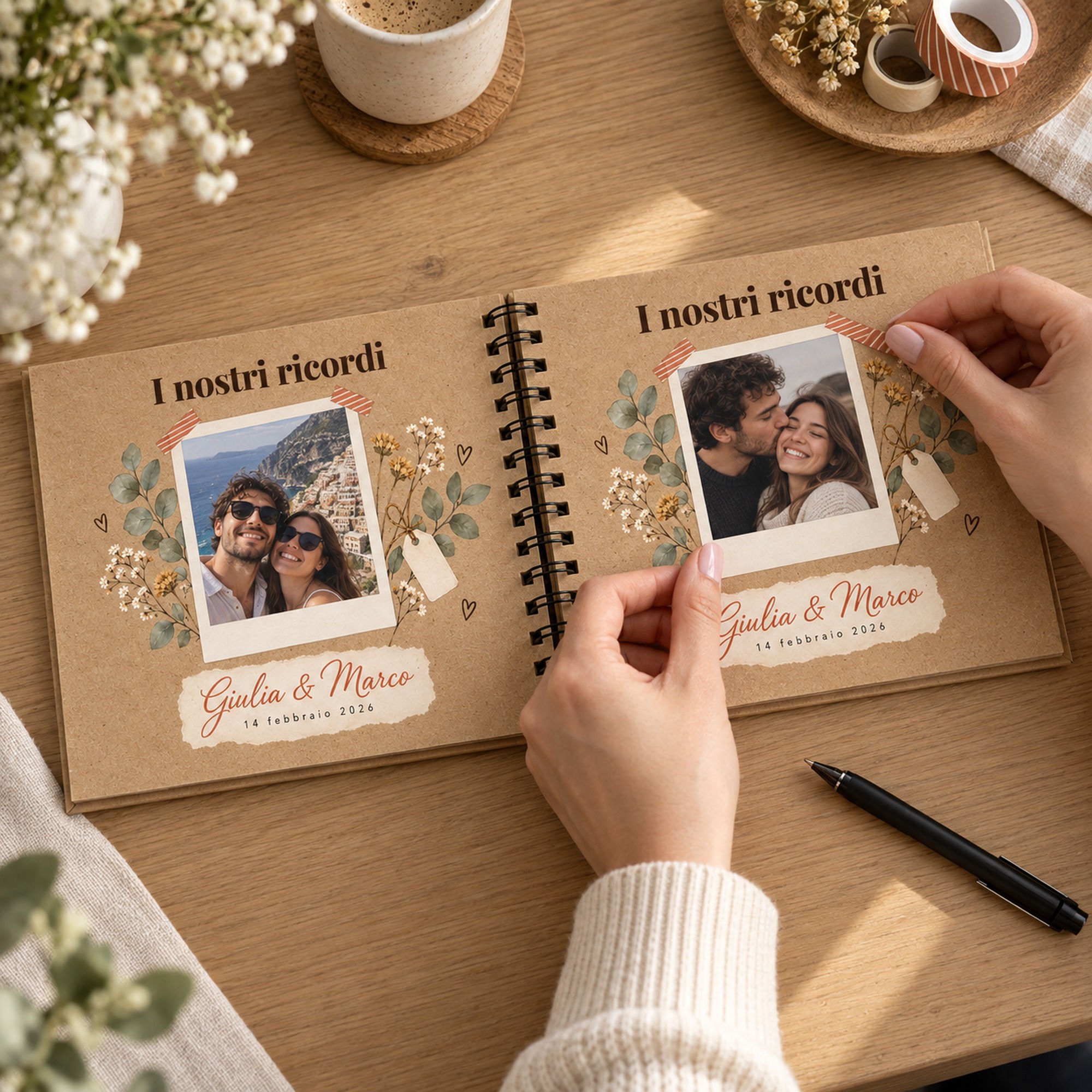 Album Foto Scrapbook Personalizzato 24x17 cm — 4