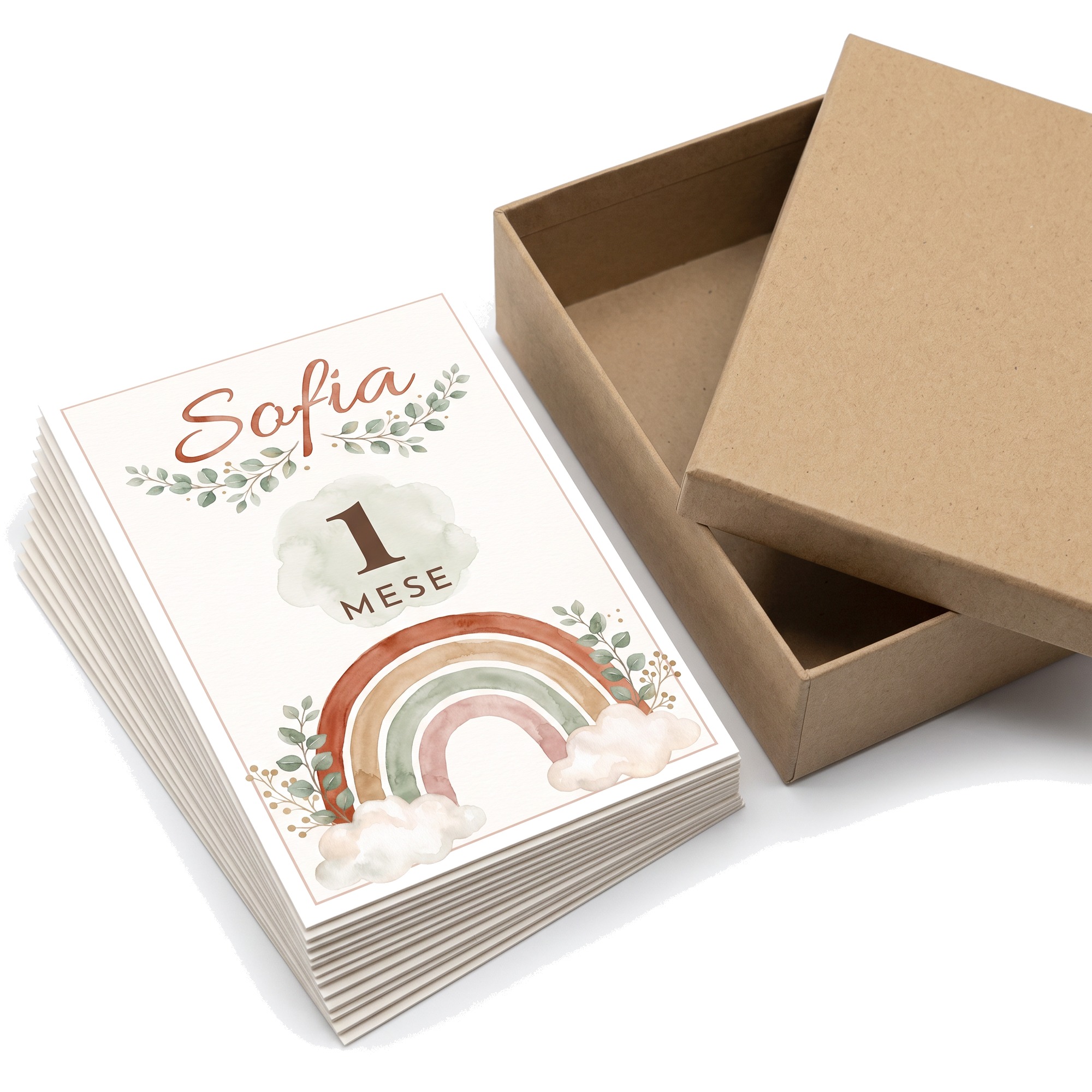 Carte Traguardi del Primo Anno personalizzate con il nome