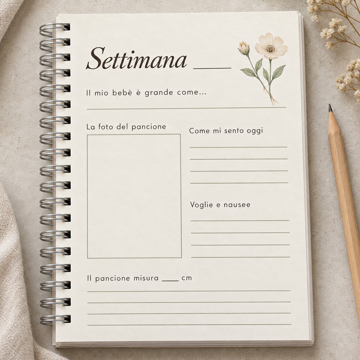 Diario della Gravidanza da Compilare Personalizzato — 7