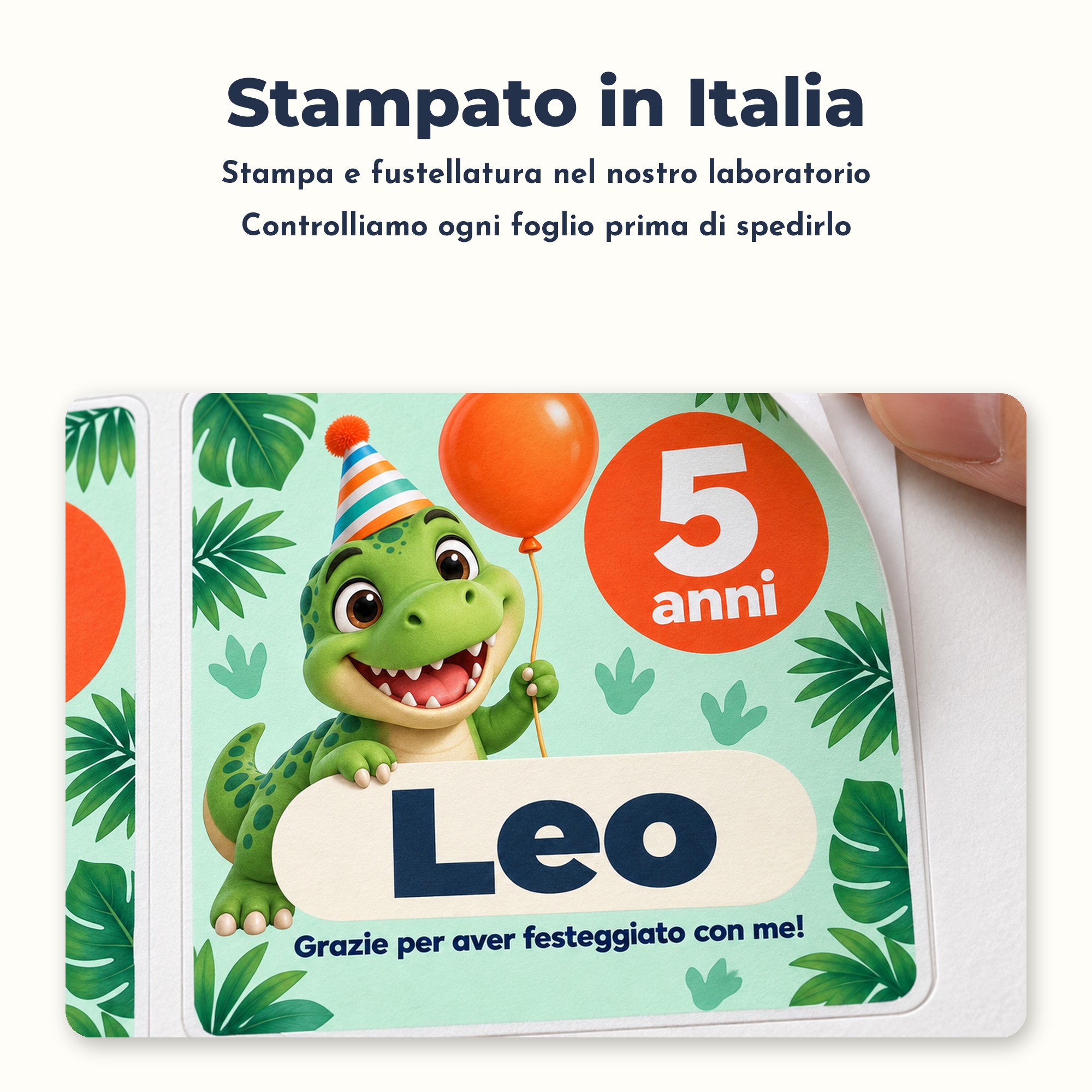 Etichette adesive compleanno bambini personalizzate — 7