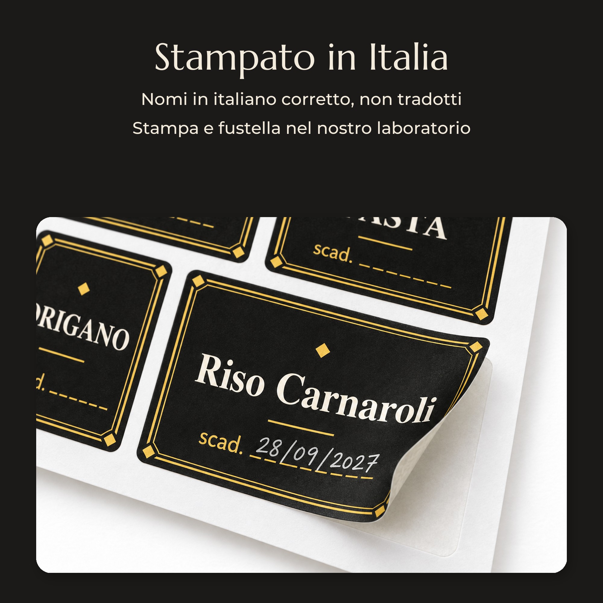Set Etichette Adesive per Dispensa e Barattoli — 8