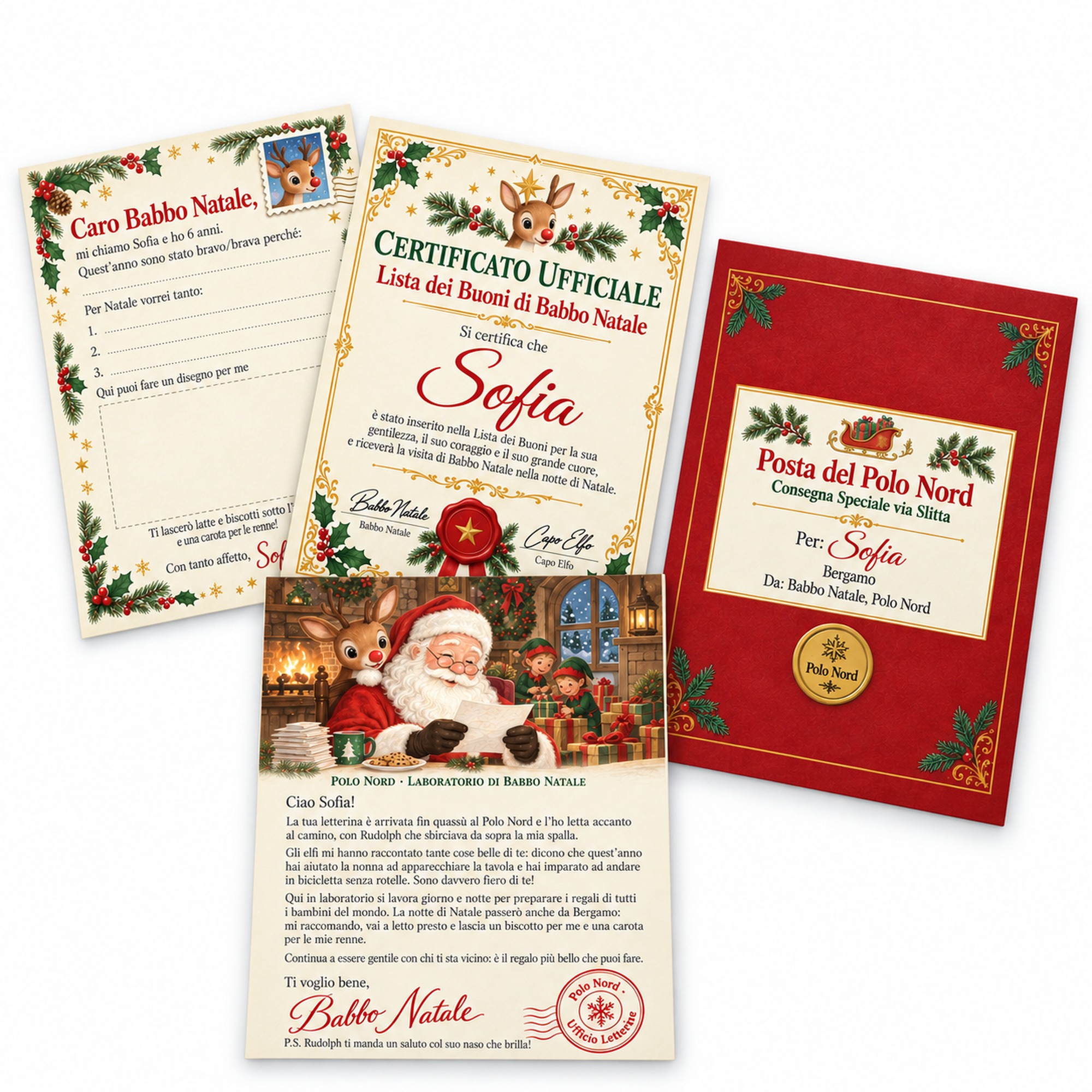 Kit Lettera a Babbo Natale Personalizzata