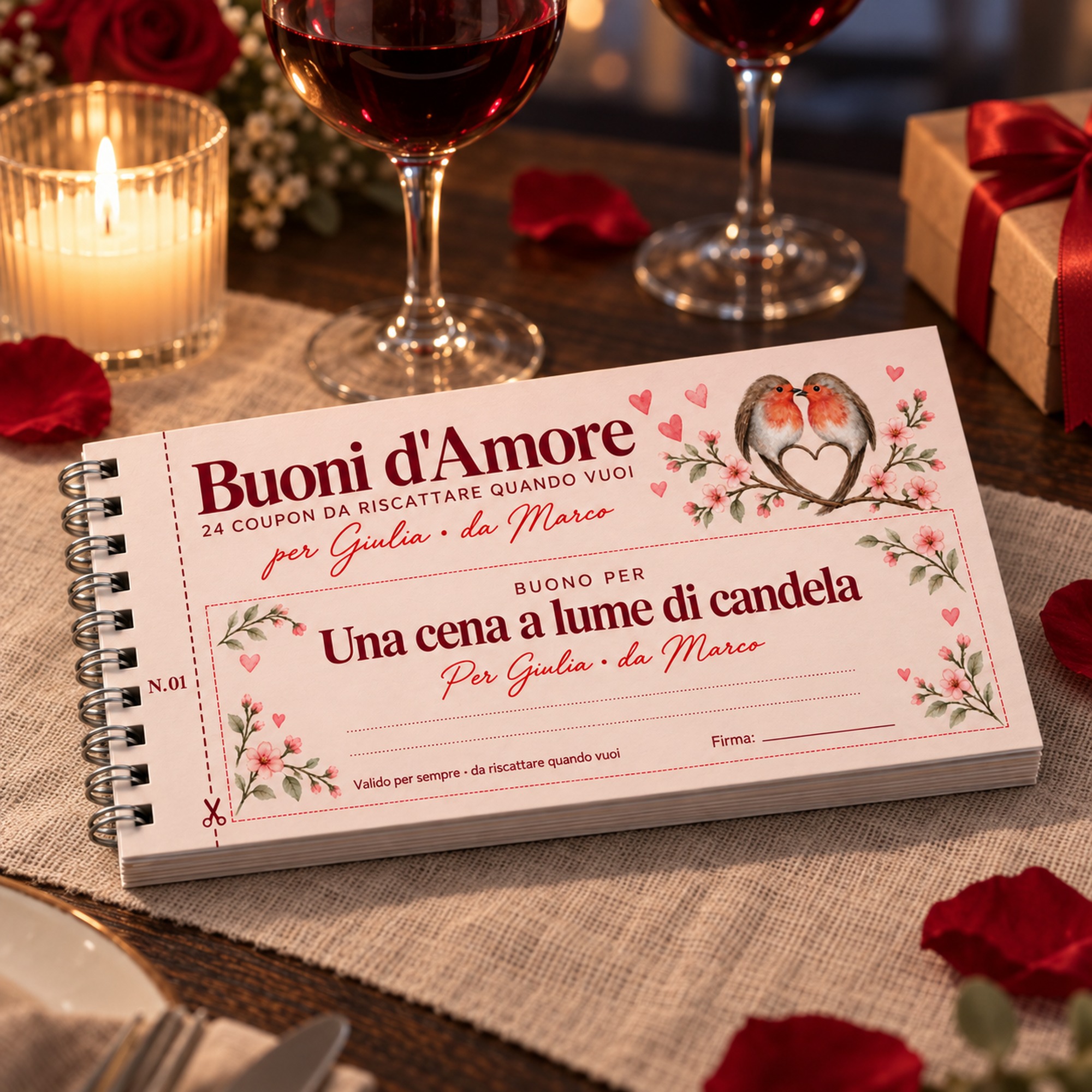 Libretto Coupon di Coppia Personalizzato – 24 Buoni d'Amore — 2