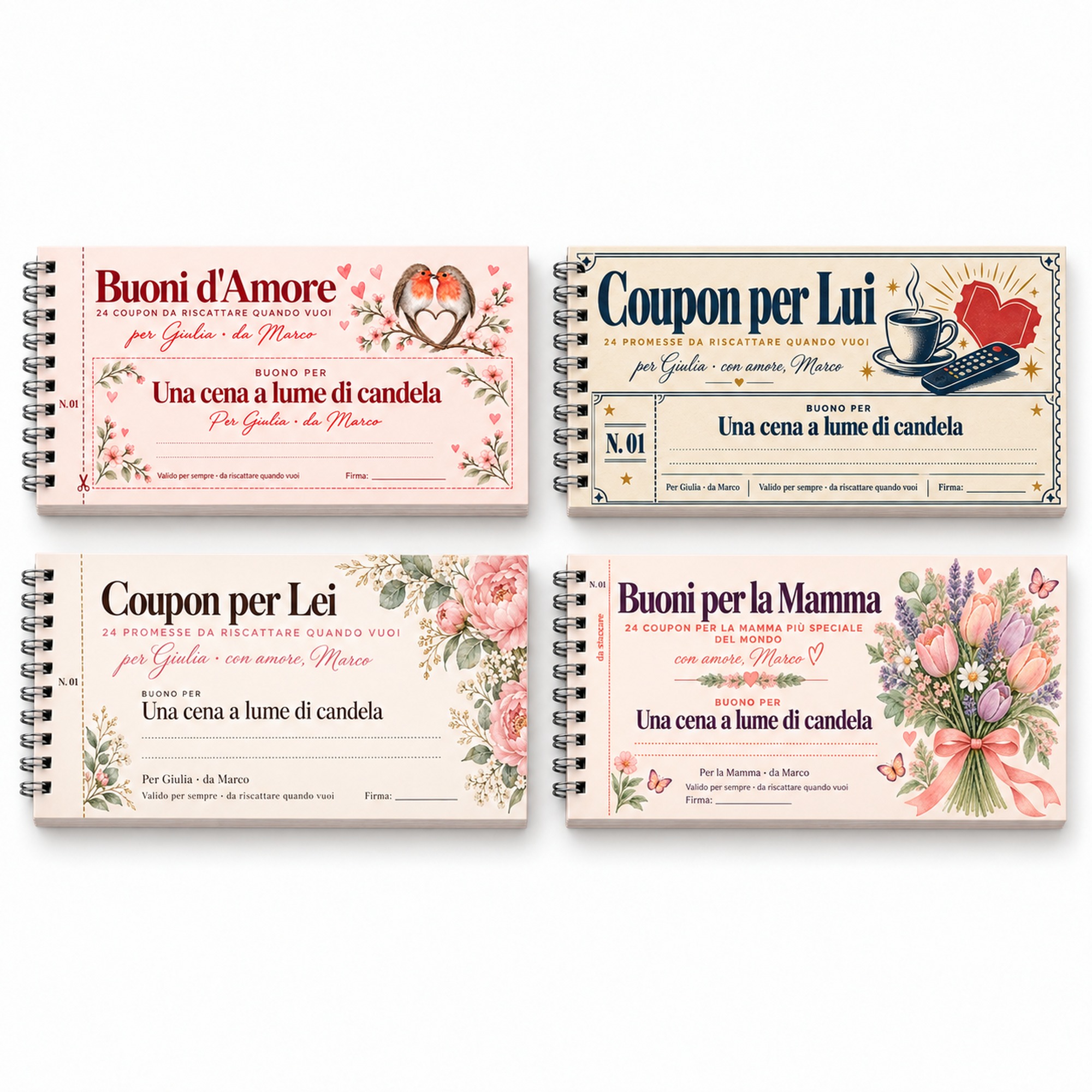 Libretto Coupon di Coppia Personalizzato – 24 Buoni d'Amore — 4