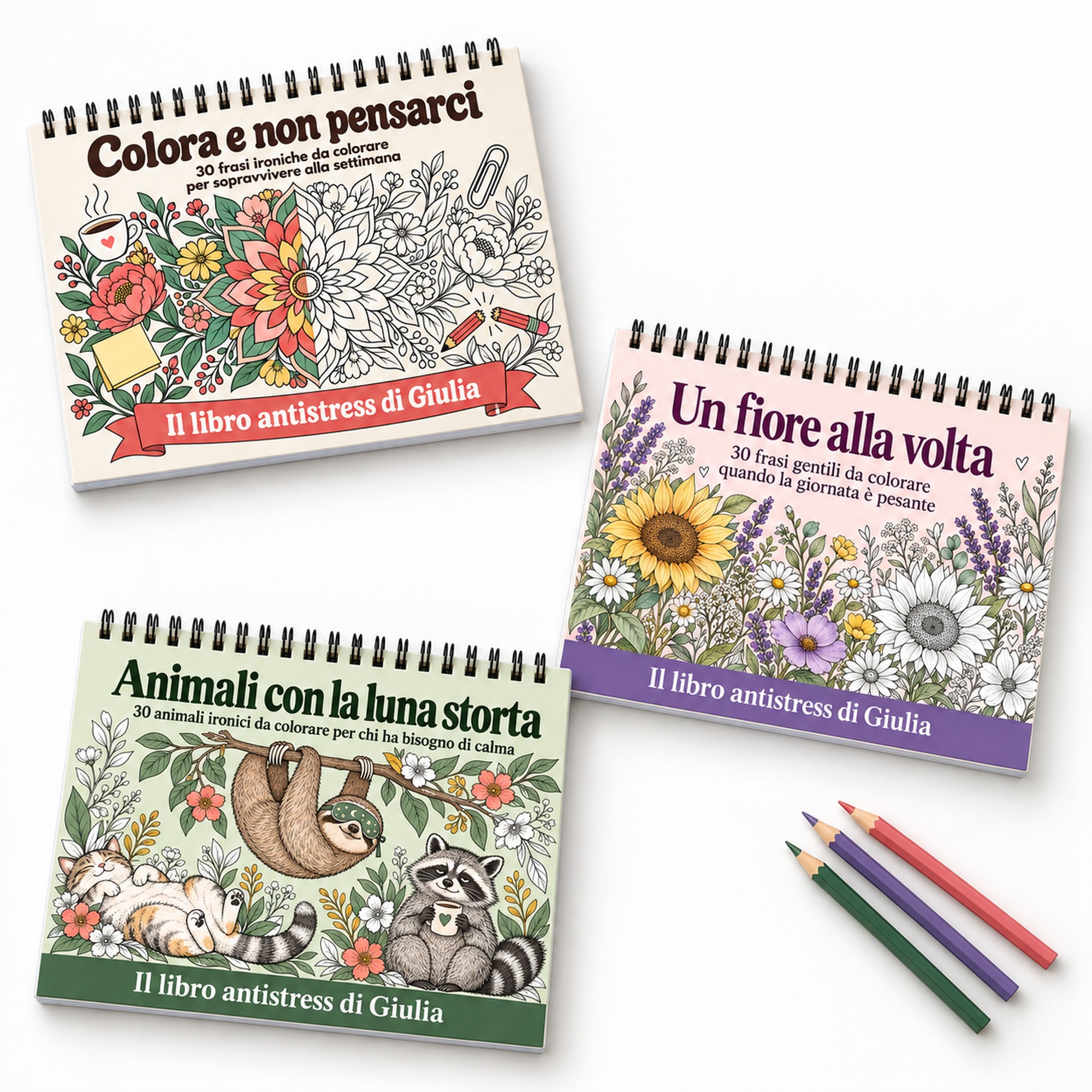 Libro da Colorare Antistress Personalizzato con Frasi Ironiche — 4