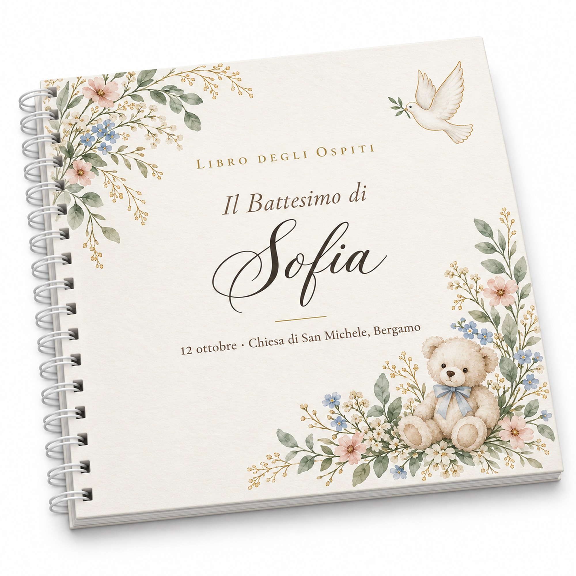 Libro degli Ospiti Personalizzato – Battesimo, Comunione, 18 Anni